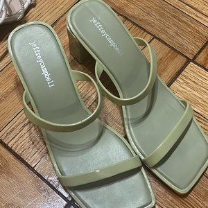 Jeffery Campbell Jamm-3 Jelly slide sandal Women's 7/37 dusty mint